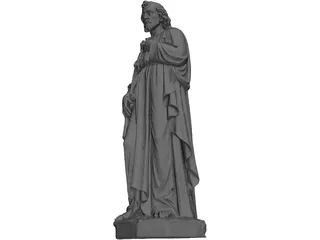 St. Joseph Statue 3D Model preview