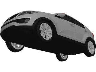 Kia Sportage (2012) 3D Model preview