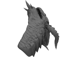 Dragon Head 3D Model preview