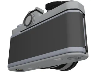 Nikon FM2 Photo Camera 3D Model preview