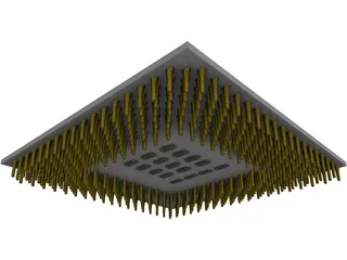 AMD Athlon XP 2100+ Processor 3D Model preview