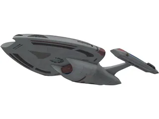 Nova Class Star Ship 3D Model preview