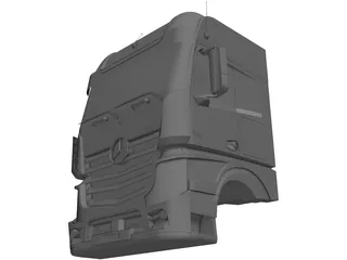 Mercedes-Benz Actros Cabin (2012) 3D Model preview