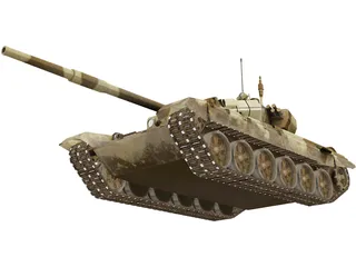 T-90A Tank 3D Model preview
