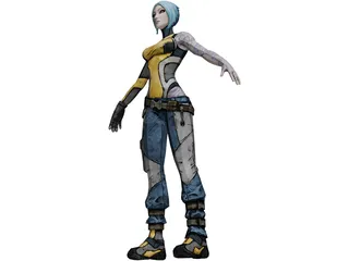 Maya from Borderlands 2 3D Model preview