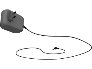 AC/DC Adapter Socket 3D Model preview