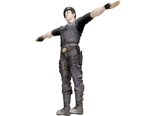 Sylvester Stallone 3D Model preview