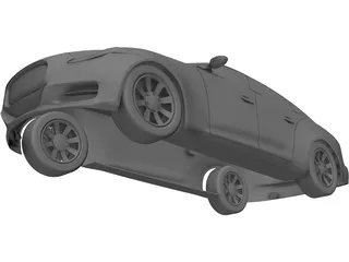 Jaguar XJ (2012) 3D Model preview