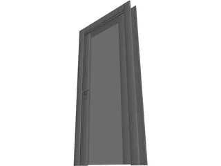 Modern Door 3D Model preview