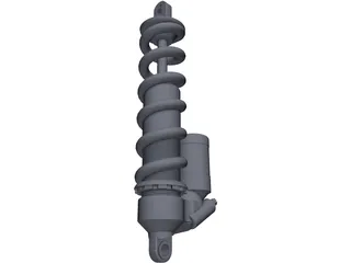 Cane Creek Double Barrel shock 3D Model preview