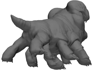 Woola Monster Creature 3D Model preview