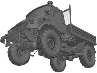 Mercedes-Benz Unimog 406 (1967) 3D Model preview