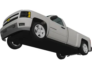 Chevrolet Silverado 2500HD Regular Cab LTZ (2009) 3D Model preview