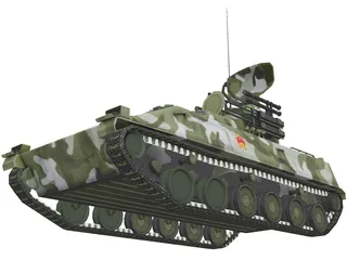 PGZ-95 AA Iron Dove Modern Chinese 3D Model preview