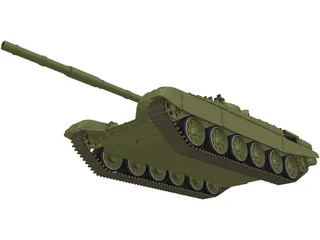 T-72 Tank 3D Model preview