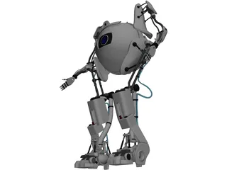 Portal 2 Atlas 3D Model preview