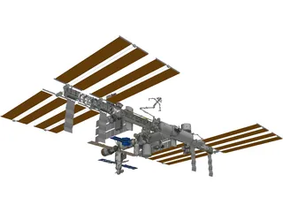 International Space Station (2011) 3D Model preview