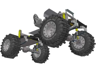 Tamiya Mountain Rider RC Truck 3D Model preview