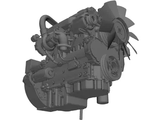 Perkins 1104d 3D Model preview