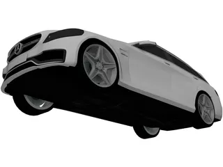 Mercedes-Benz C63 AMG Estate (2014) 3D Model preview