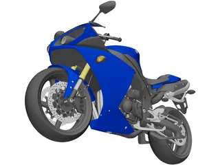 Yamaha R1 (2010) 3D Model preview