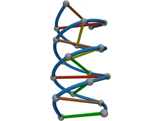 DNA Strand 3D Model preview