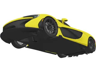 McLaren P1 (2014) 3D Model preview