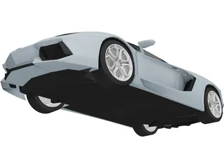 Lamborghini Aventador LP-700 Roadster (2014) 3D Model preview