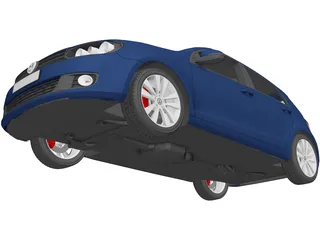 Volkswagen Golf 5 3D Model preview