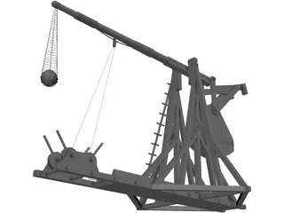 Trebuchet 3D Model preview