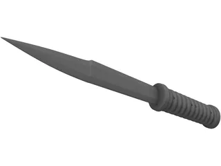 Tactical Knife 3D Model preview