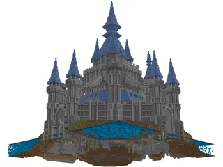 Zelda Castle 3D Model preview
