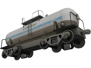 Fuel Tanker 3D Model preview