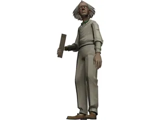 Emmett Brown 3D Model preview