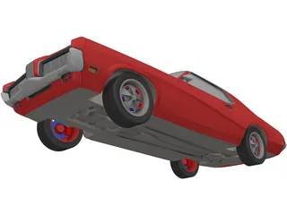 Mercury Cougar 3D Model preview