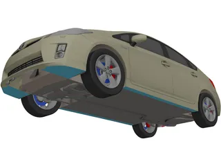 Toyota Prius 3D Model preview