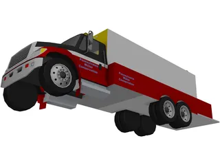 Water Conservation Truck 3D Model preview