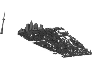 Toronto City Block 3D Model preview