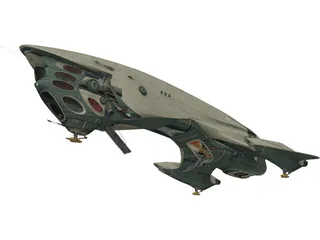Titan Class II Cargo Ship 3D Model preview