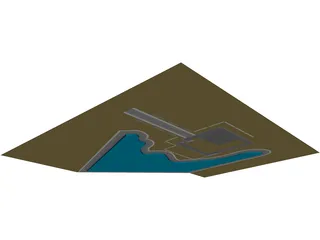 Villa with Lake View 3D Model preview