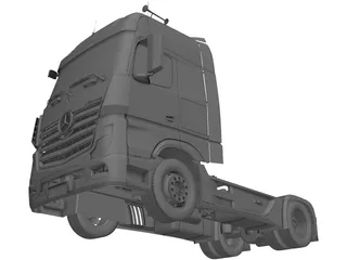 Mercedes-Benz Actros (2012) 3D Model preview