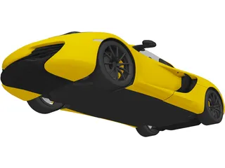 McLaren MP4-12C Spider (2013) 3D Model preview