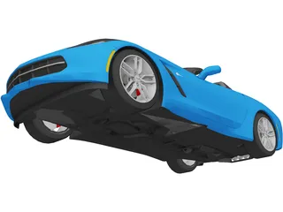 Chevrolet Corvette C7 Stingray Cabrio (2014) 3D Model preview