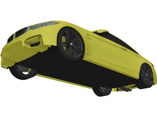 BMW M4 Coupe (2015) 3D Model preview