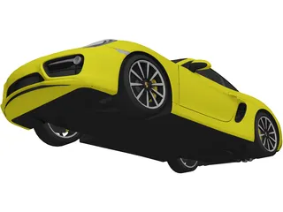 Porsche Cayman S (2014) 3D Model preview