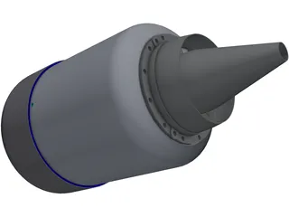 KJ-66 Jet engine 3D Model preview