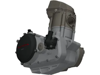Honda CRF250X Engine 3D Model preview