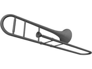 Trombone 3D Model preview