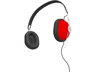 Panasonic Headphones RP-HTX7E 3D Model preview