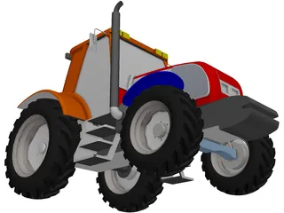 New Holland Tractor 3D Model preview